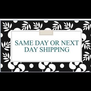 Same day or next day shipping.